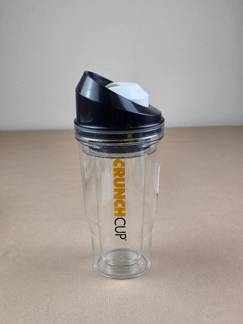 CrunchCup Black Never Soggy Cereal Milk Crunch Cup for Cereal on the Go